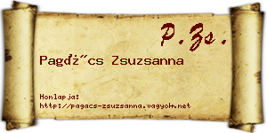 Pagács Zsuzsanna névjegykártya